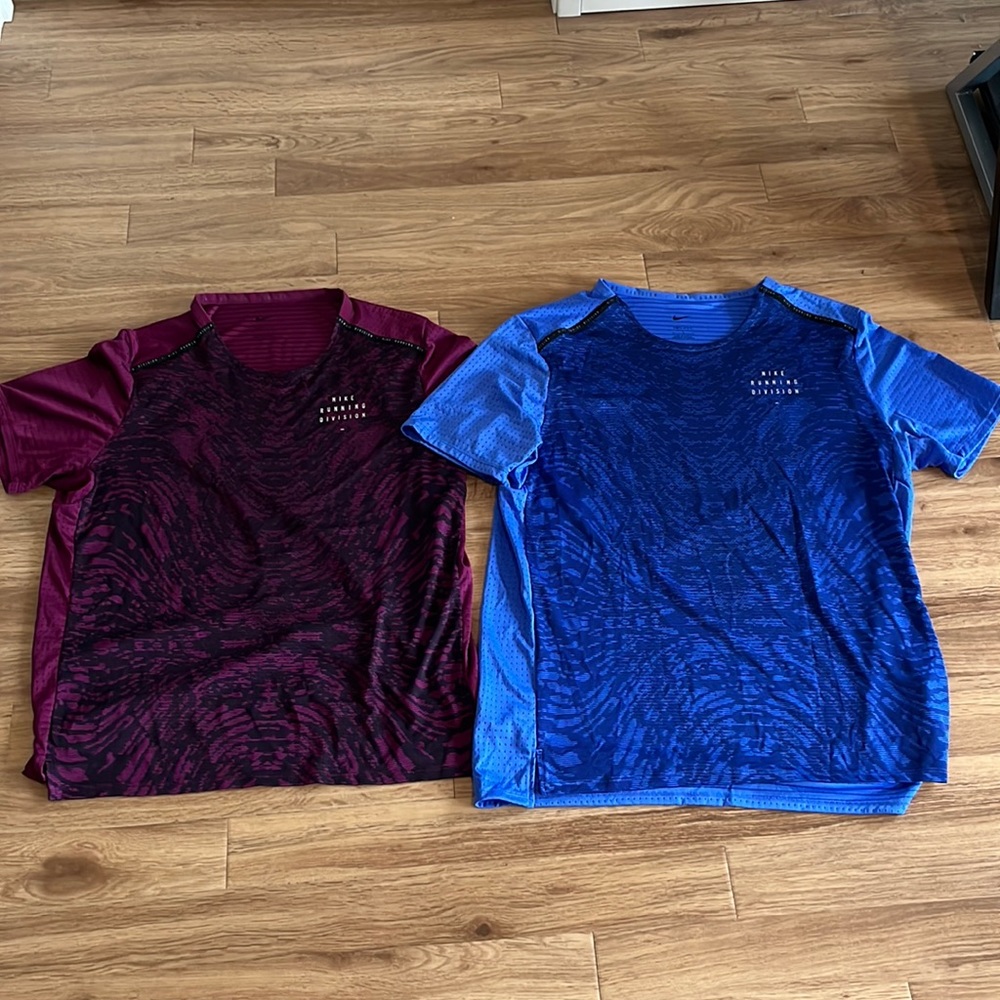 2 Nike Running Division Training shirts